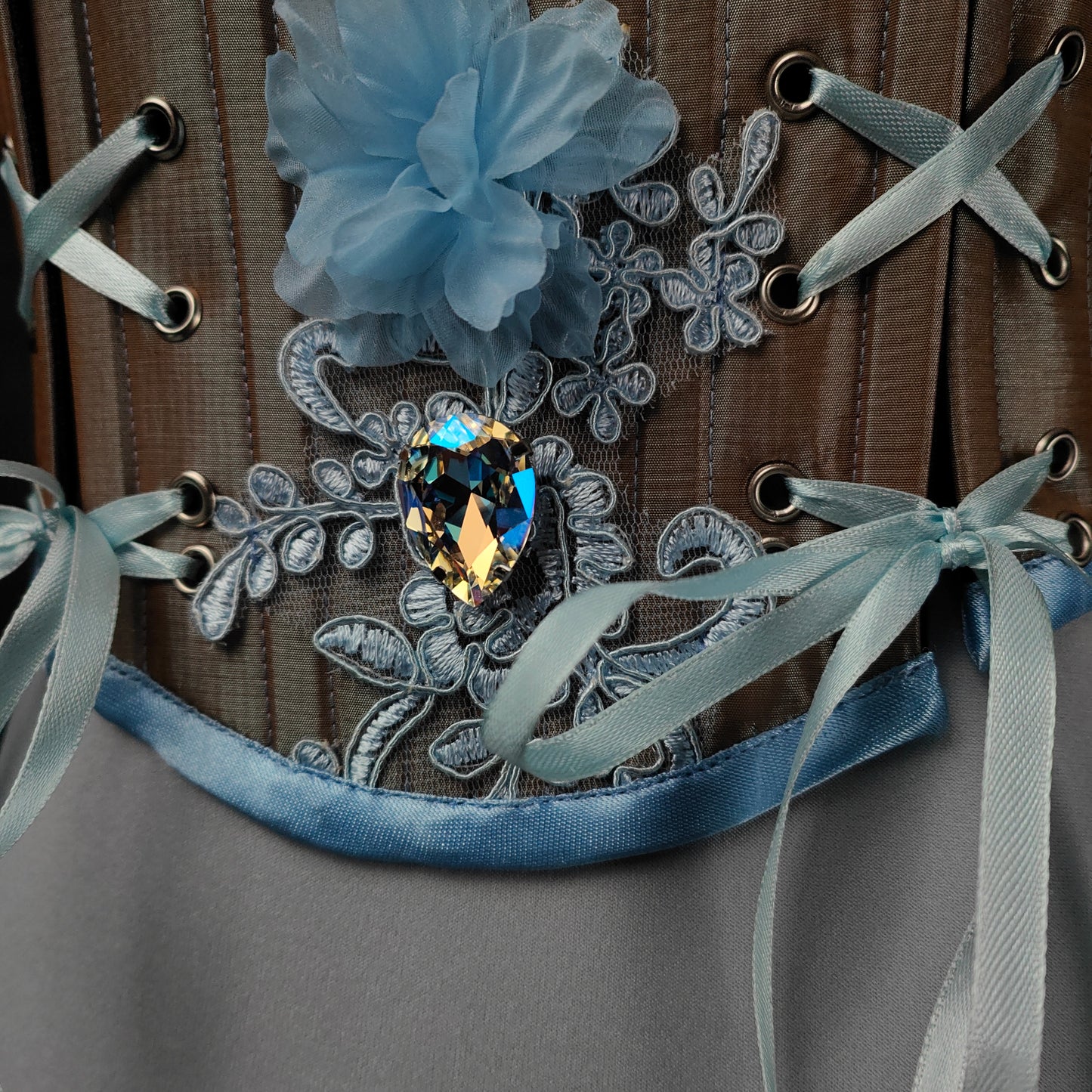 "Fairy Light" Unterbrust-Corsage (S/S 2023) Unikat Gr.36-38