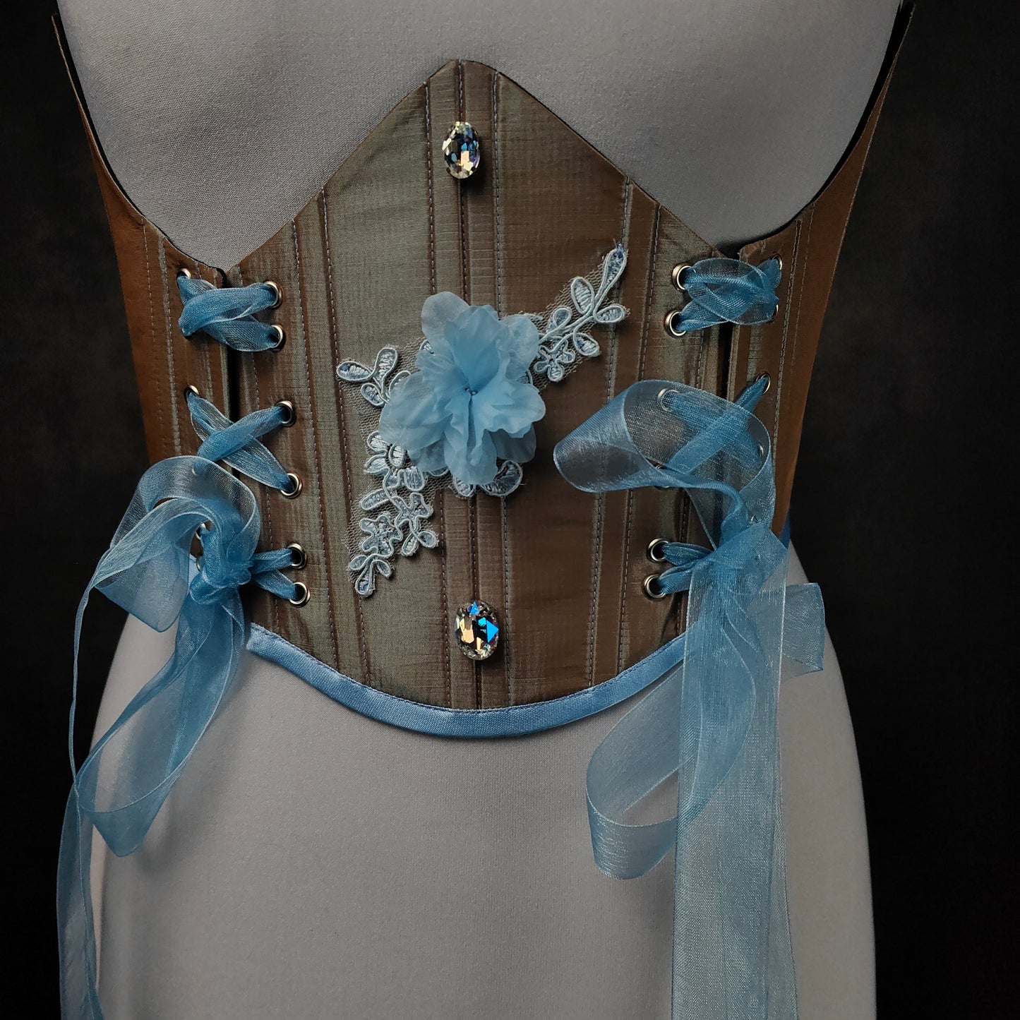 "Fairy Light" Unterbrust-Corsage (S/S 2023) Unikat Gr.44-46