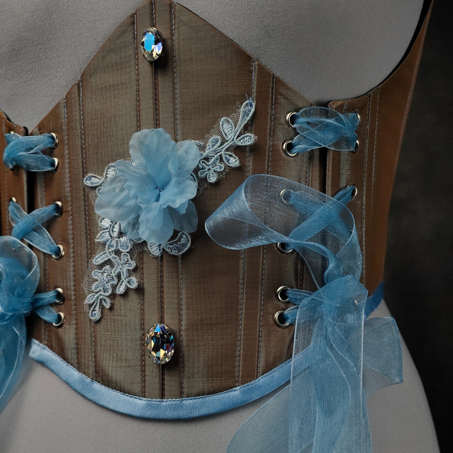 "Fairy Light" Unterbrust-Corsage (S/S 2023) Unikat Gr.44-46