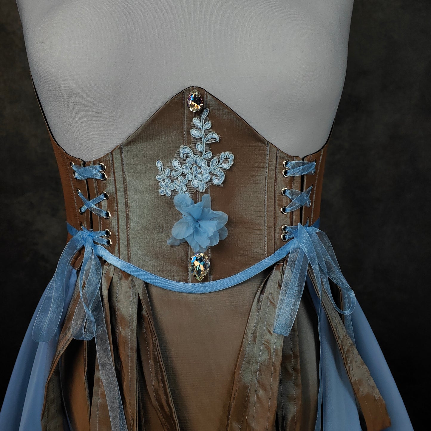 "Fairy Light" Unterbrust-Corsage (S/S 2023) Unikat Gr.48-50