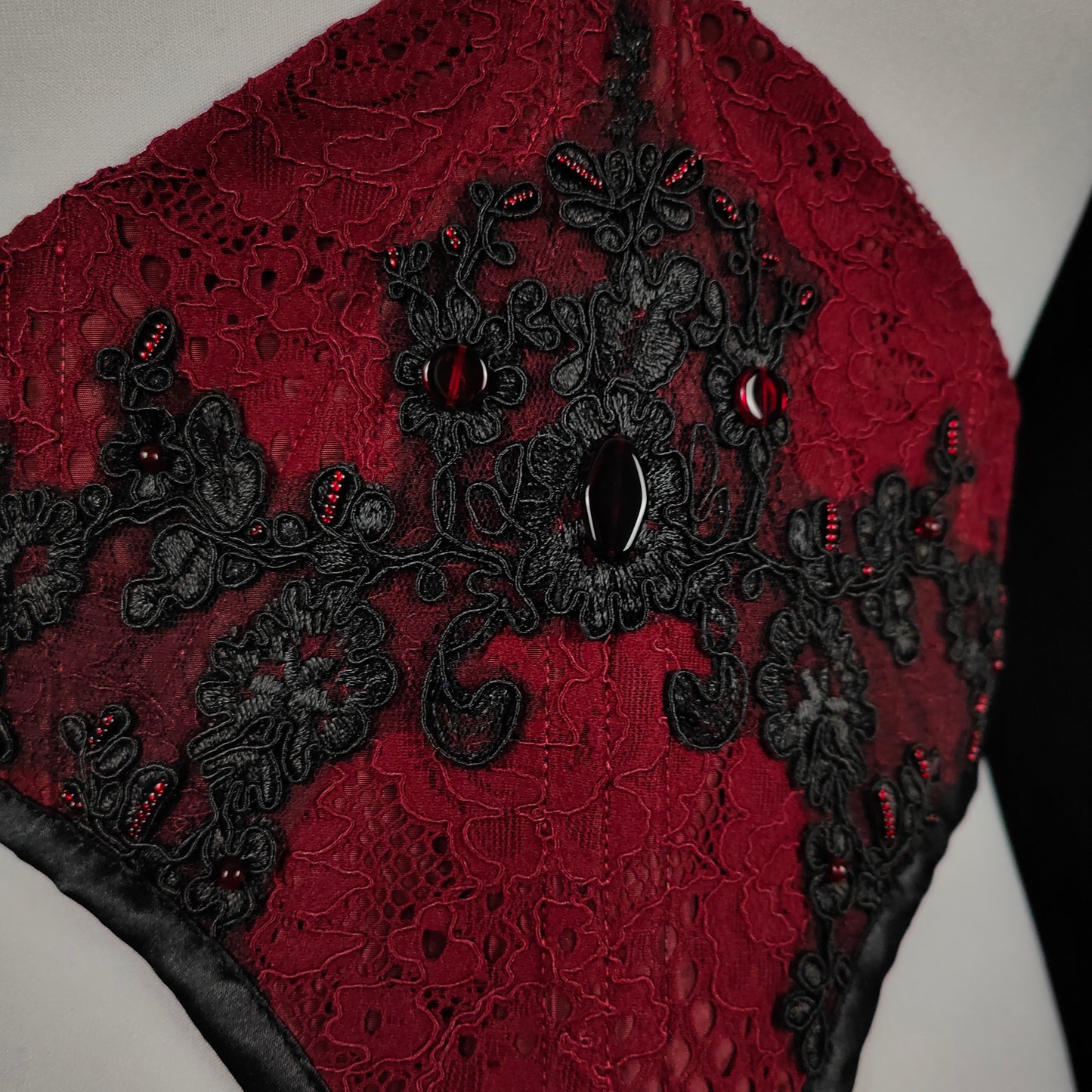 "Bloodmoon" Unterbrust-Corsage (F/W 2023) Unikat Gr.50-52