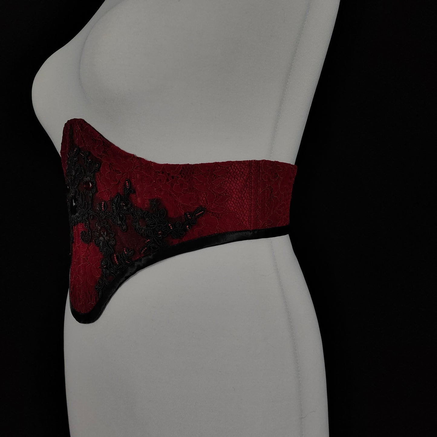 "Bloodmoon" Unterbrust-Corsage (F/W 2023) Unikat Gr.50-52