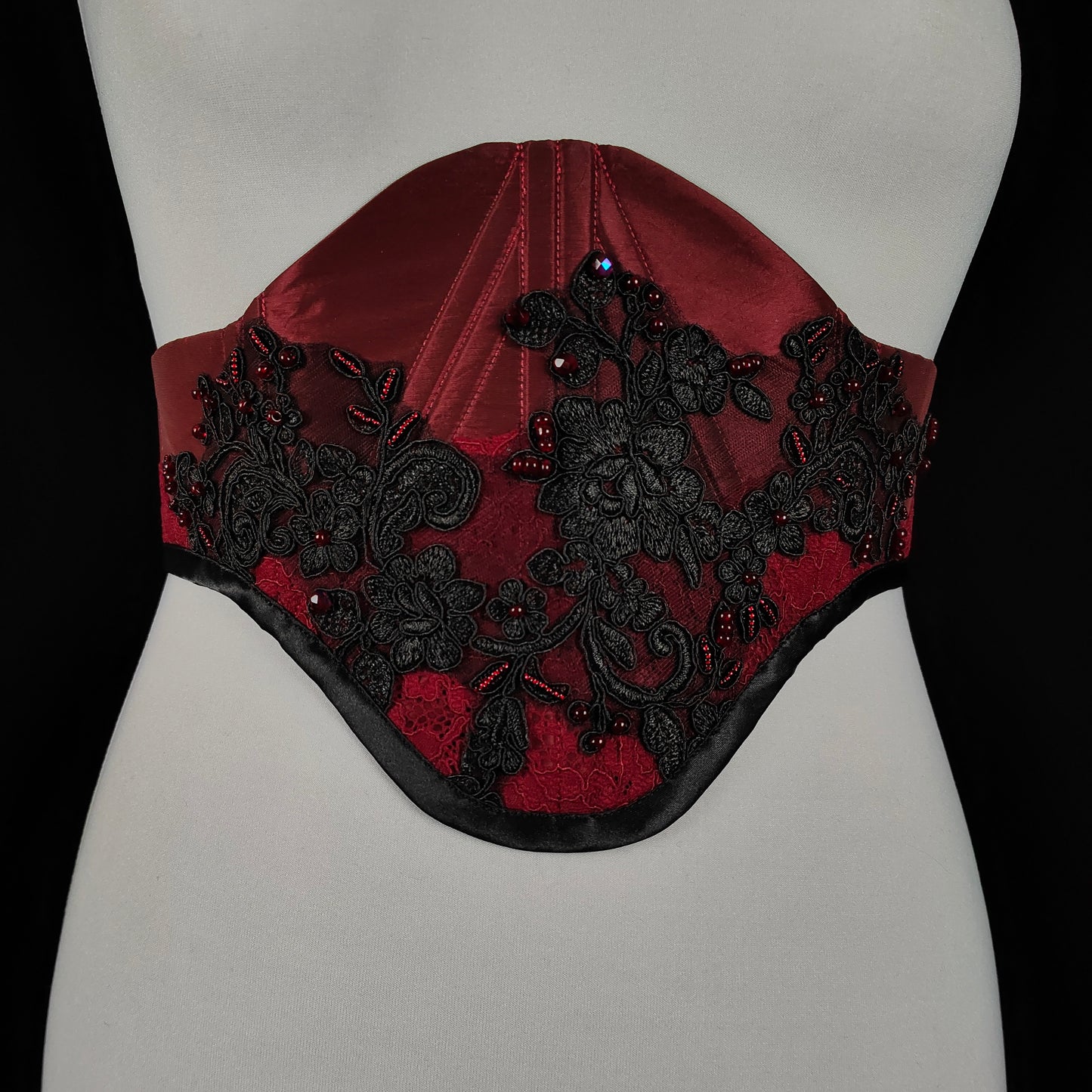 "Bloodmoon" Unterbrust-Corsage (F/W 2023) Unikat Gr.46-48