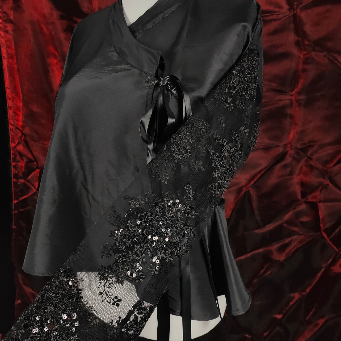 "Midnight Crush" Bluse (F/W 2023) Unikat Gr.44
