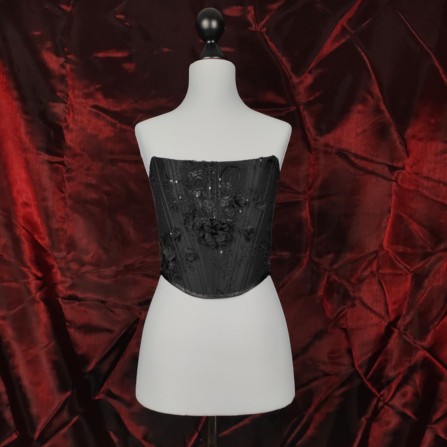 "Midnight Crush" Halbbrust-Corsage (F/W 2023) Unikat Gr.34-36
