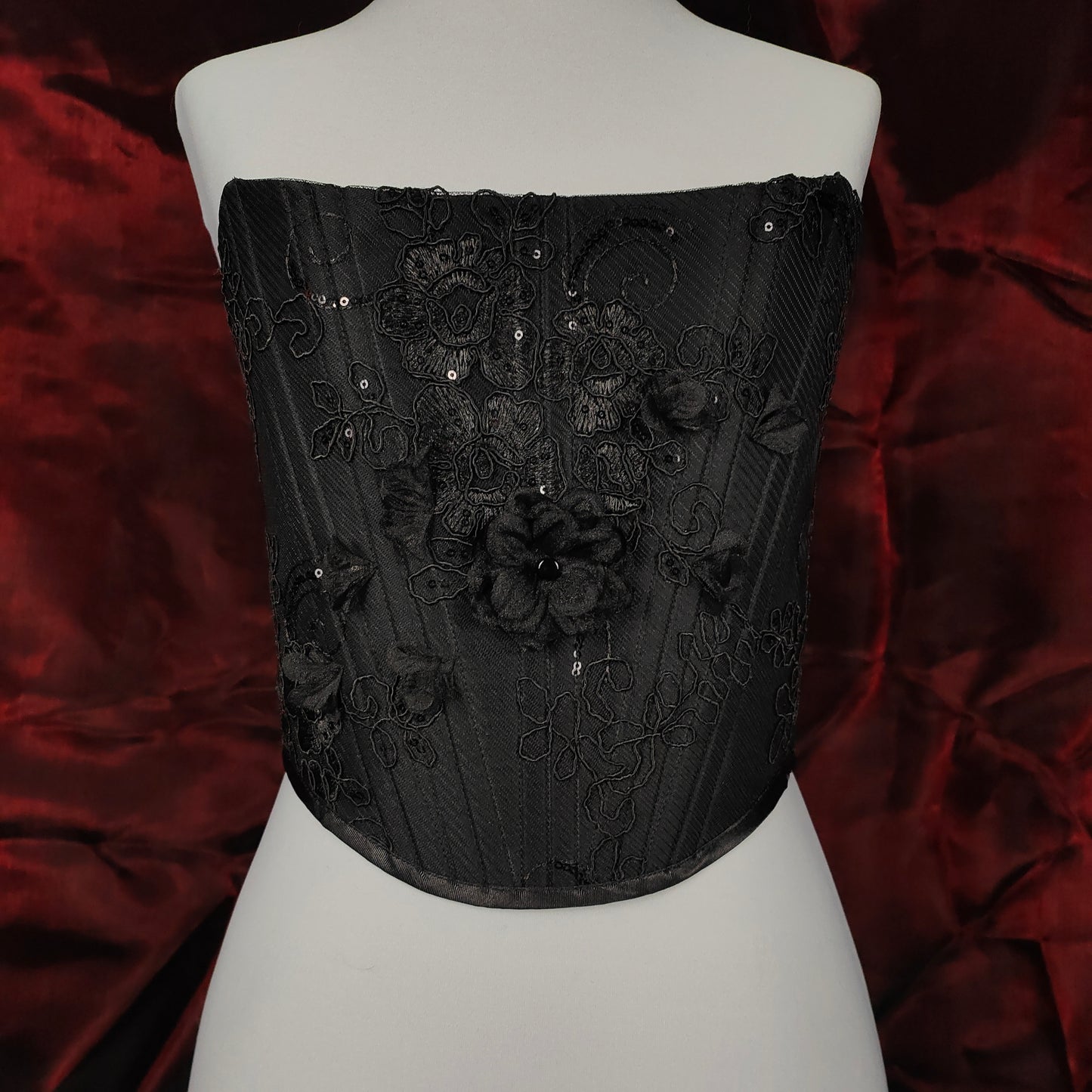 "Midnight Crush" Halbbrust-Corsage (F/W 2023) Unikat Gr.34-36