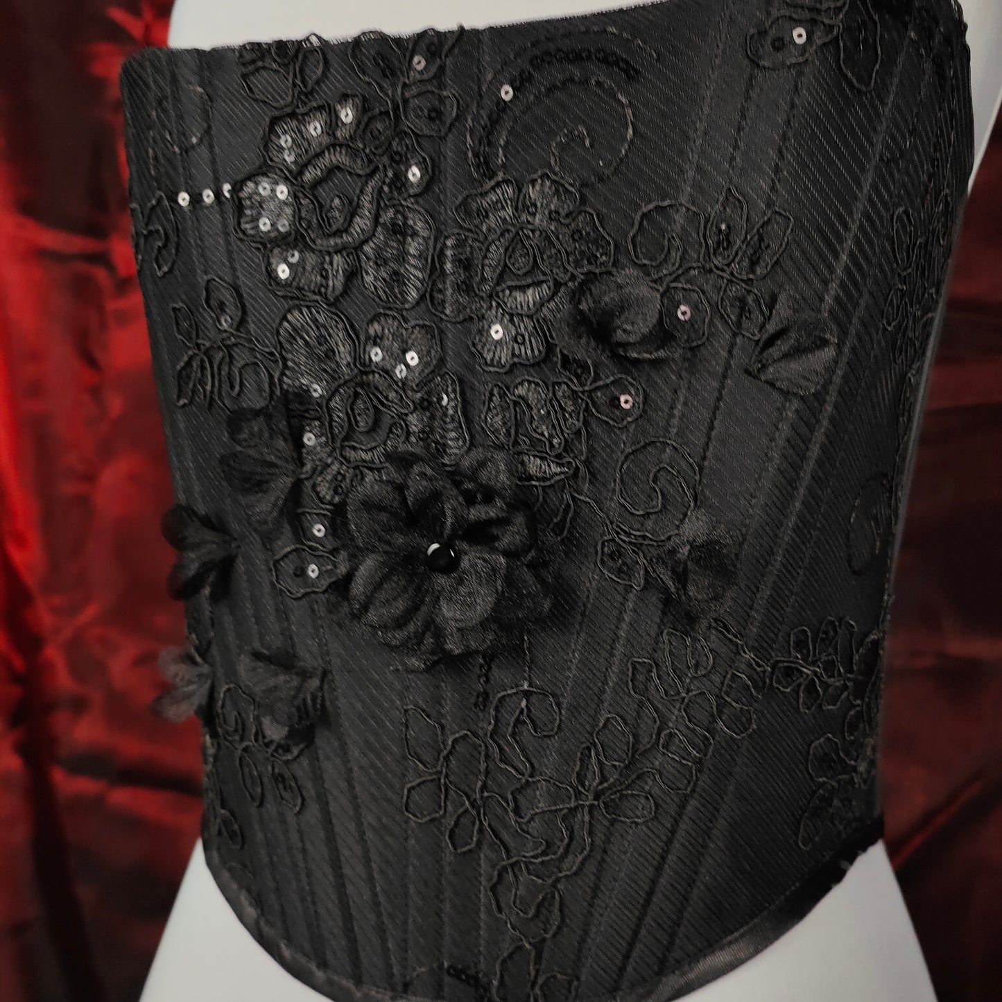 "Midnight Crush" Halbbrust-Corsage (F/W 2023) Unikat Gr.34-36