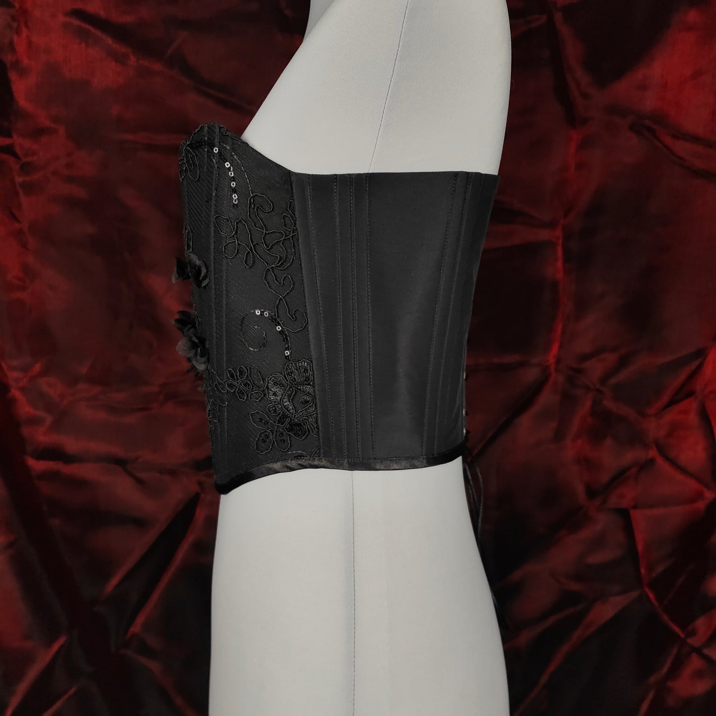 "Midnight Crush" Halbbrust-Corsage (F/W 2023) Unikat Gr.34-36