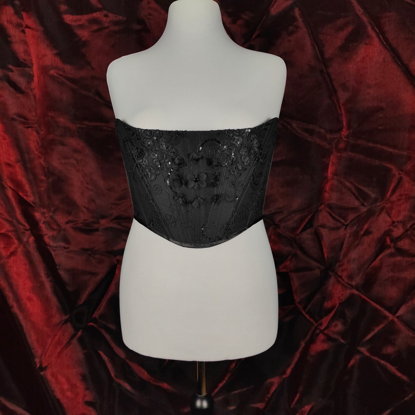 "Midnight Crush" Halbbrust-Corsage (F/W 2023) Unikat Gr.46-48