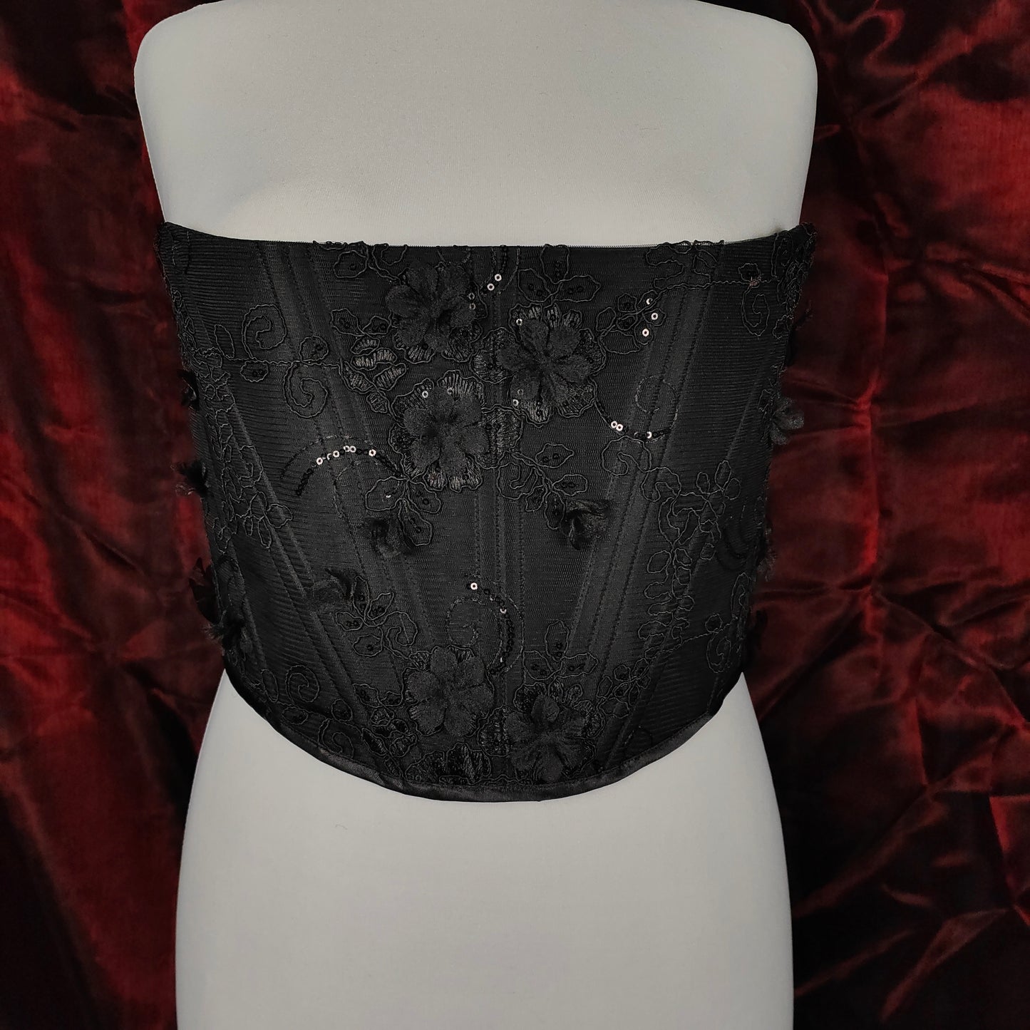 "Midnight Crush" Halbbrust-Corsage (F/W 2023) Unikat Gr.50-52