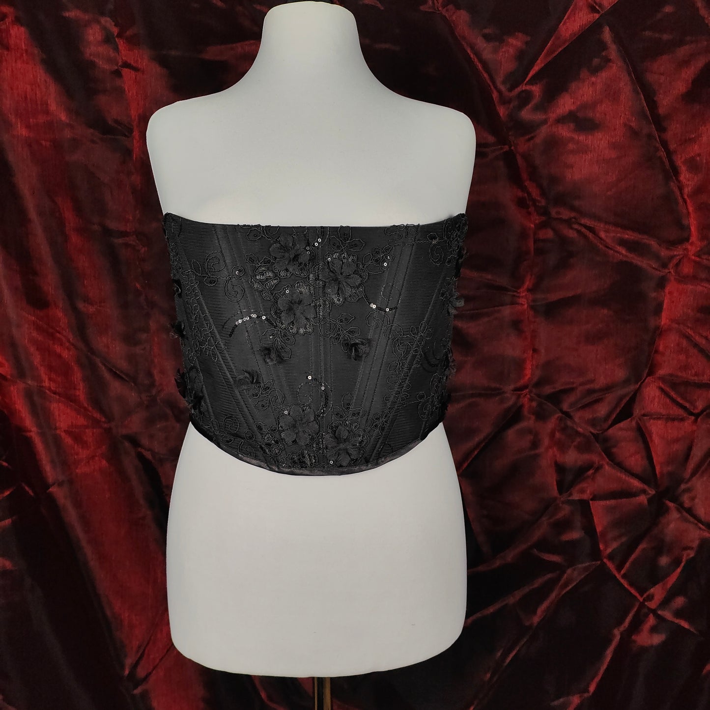 "Midnight Crush" Halbbrust-Corsage (F/W 2023) Unikat Gr.50-52