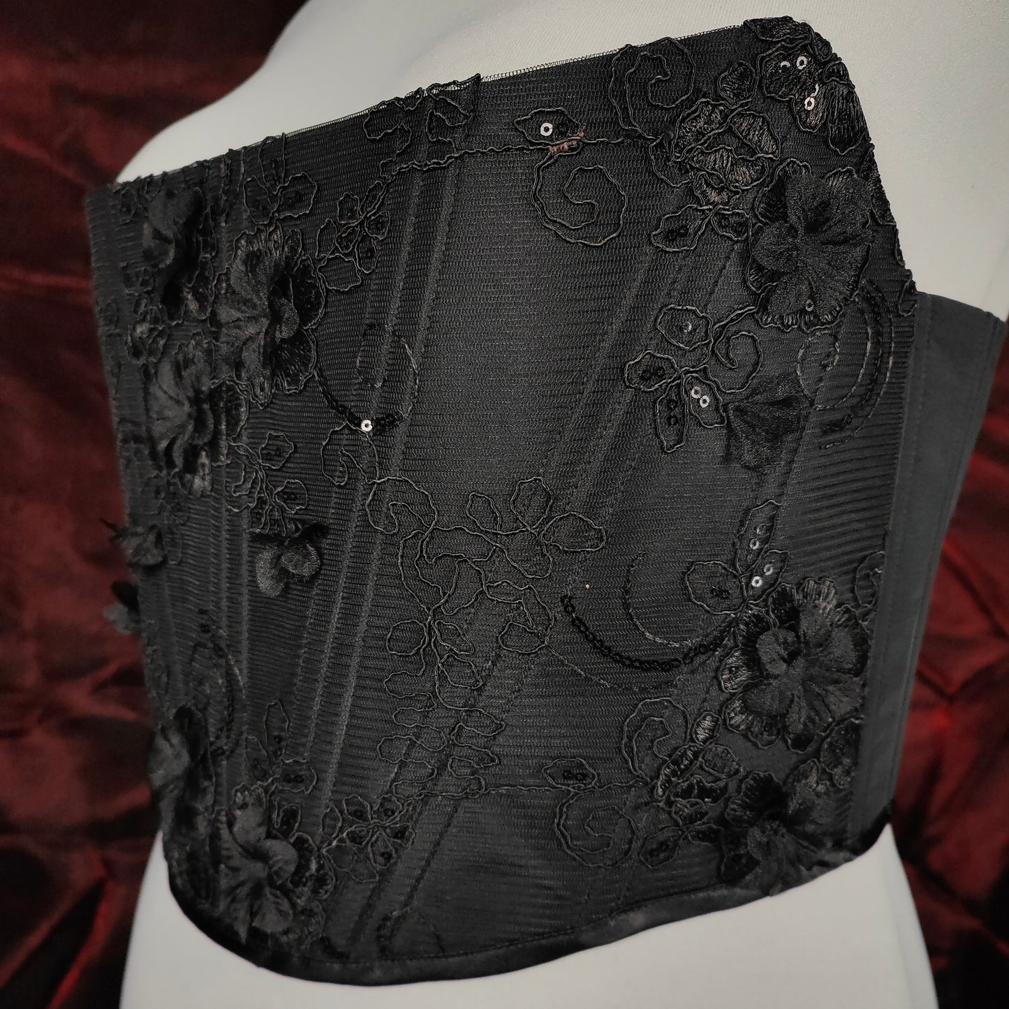 "Midnight Crush" Halbbrust-Corsage (F/W 2023) Unikat Gr.50-52