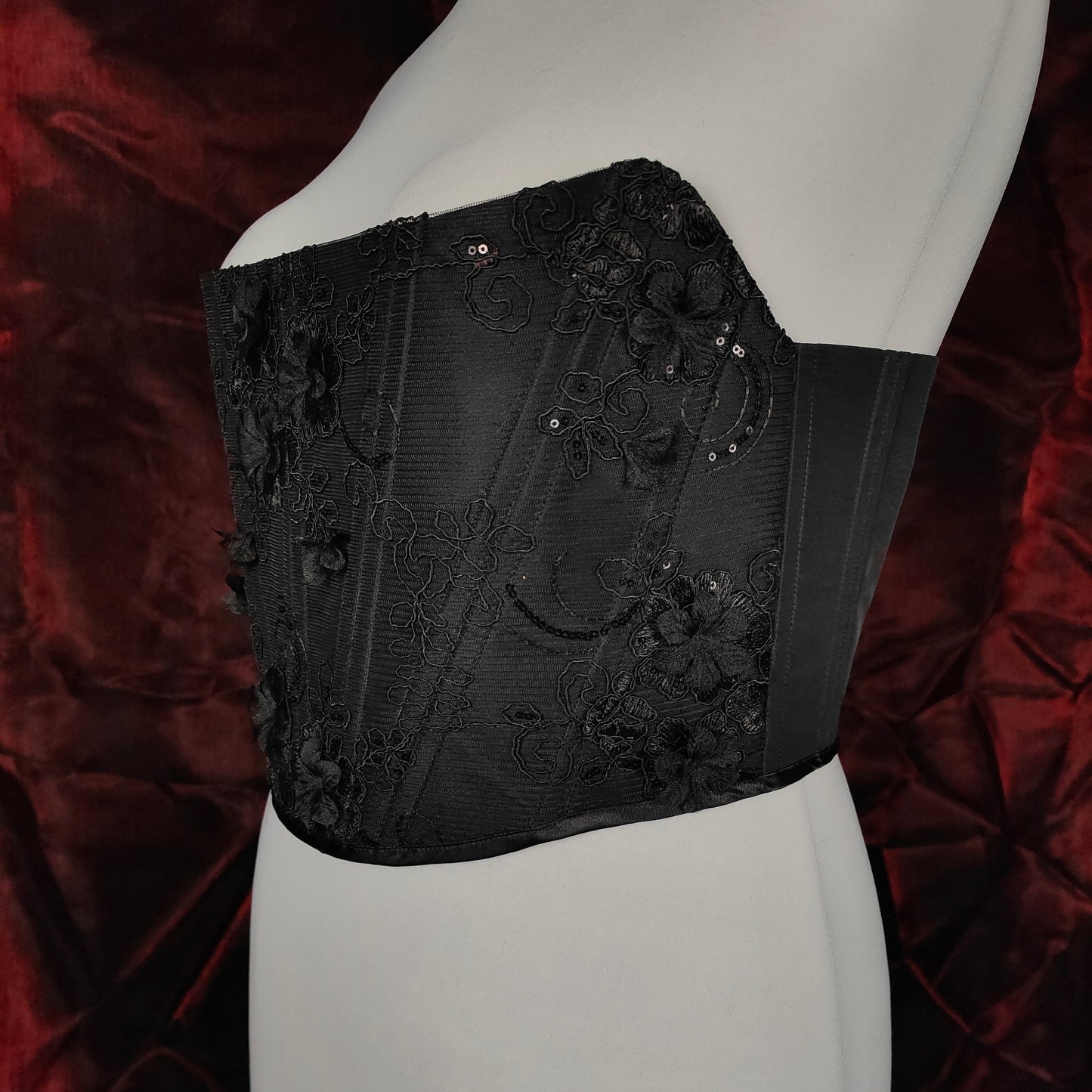 "Midnight Crush" Halbbrust-Corsage (F/W 2023) Unikat Gr.50-52