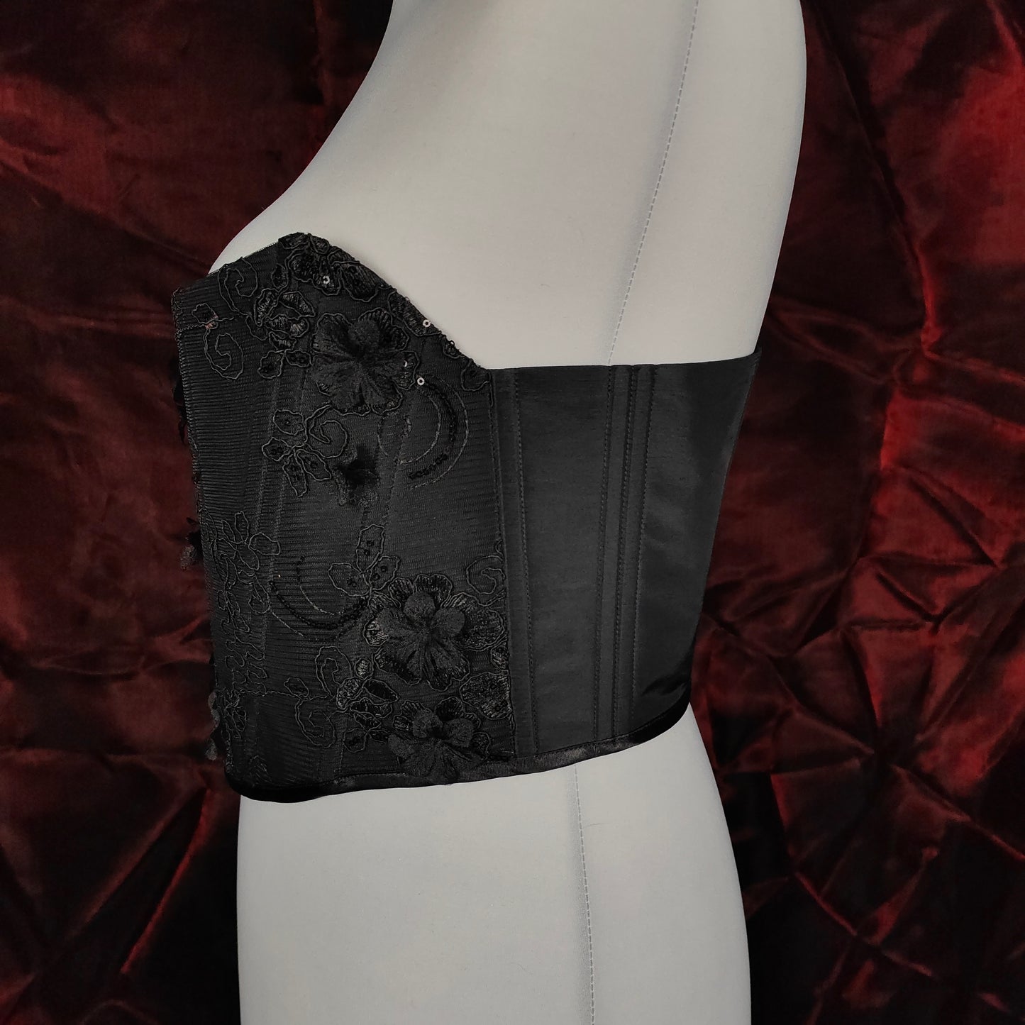 "Midnight Crush" Halbbrust-Corsage (F/W 2023) Unikat Gr.50-52