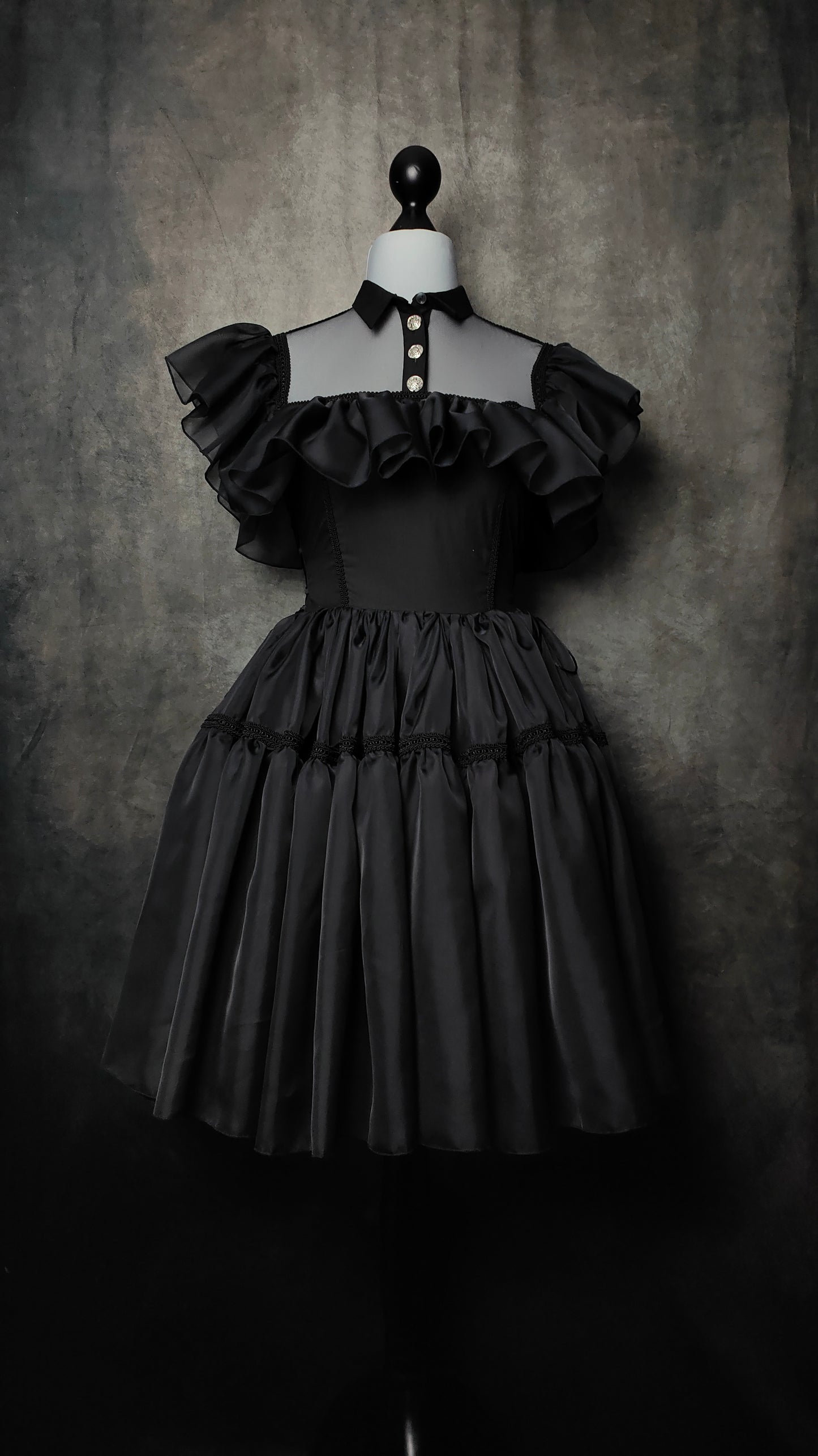 "Dark Autumn" Kleid (F/W 2023) Unikat Gr.36/38