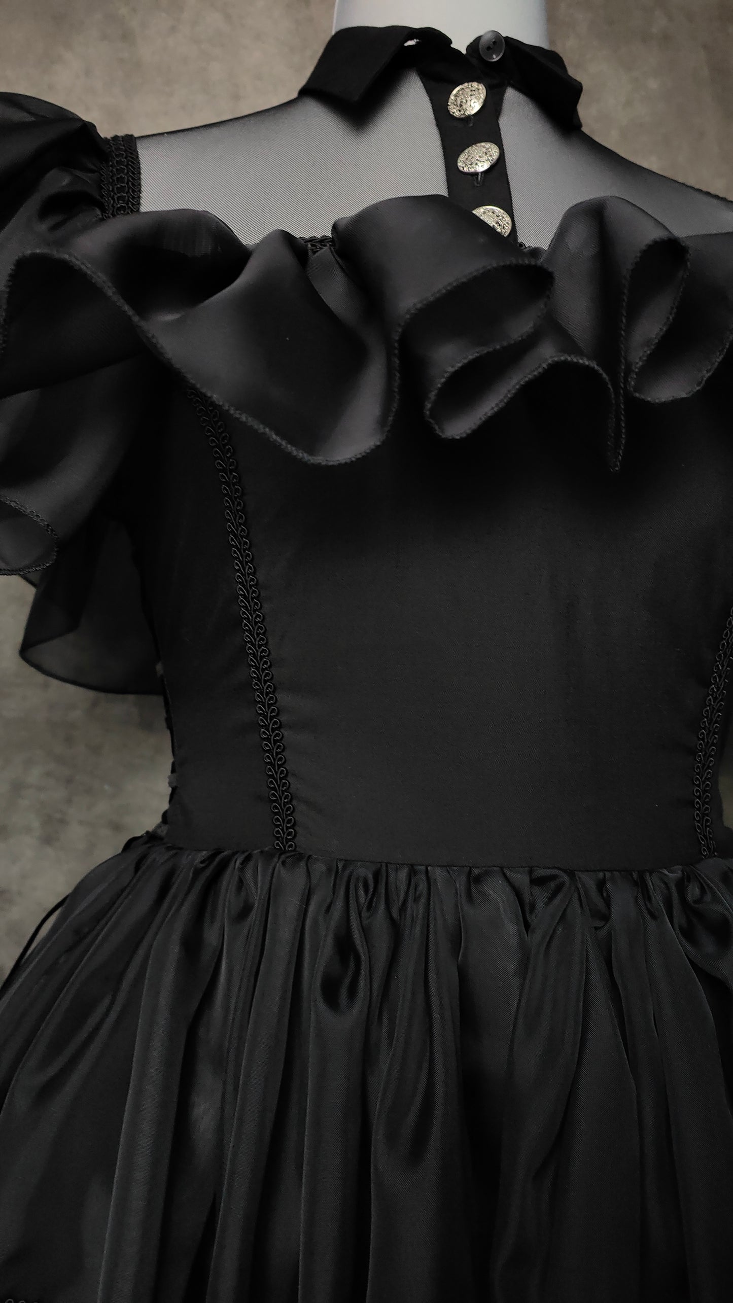 "Dark Autumn" Kleid (F/W 2023) Unikat Gr.36/38