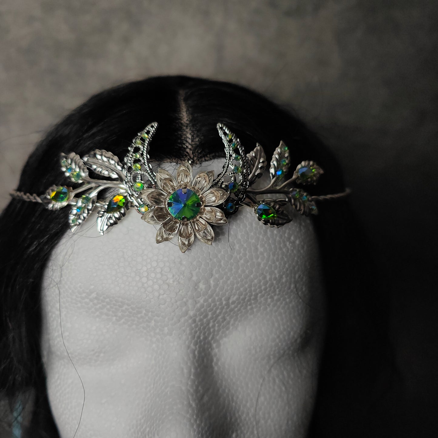 Diadem "Sichelmond" Grün