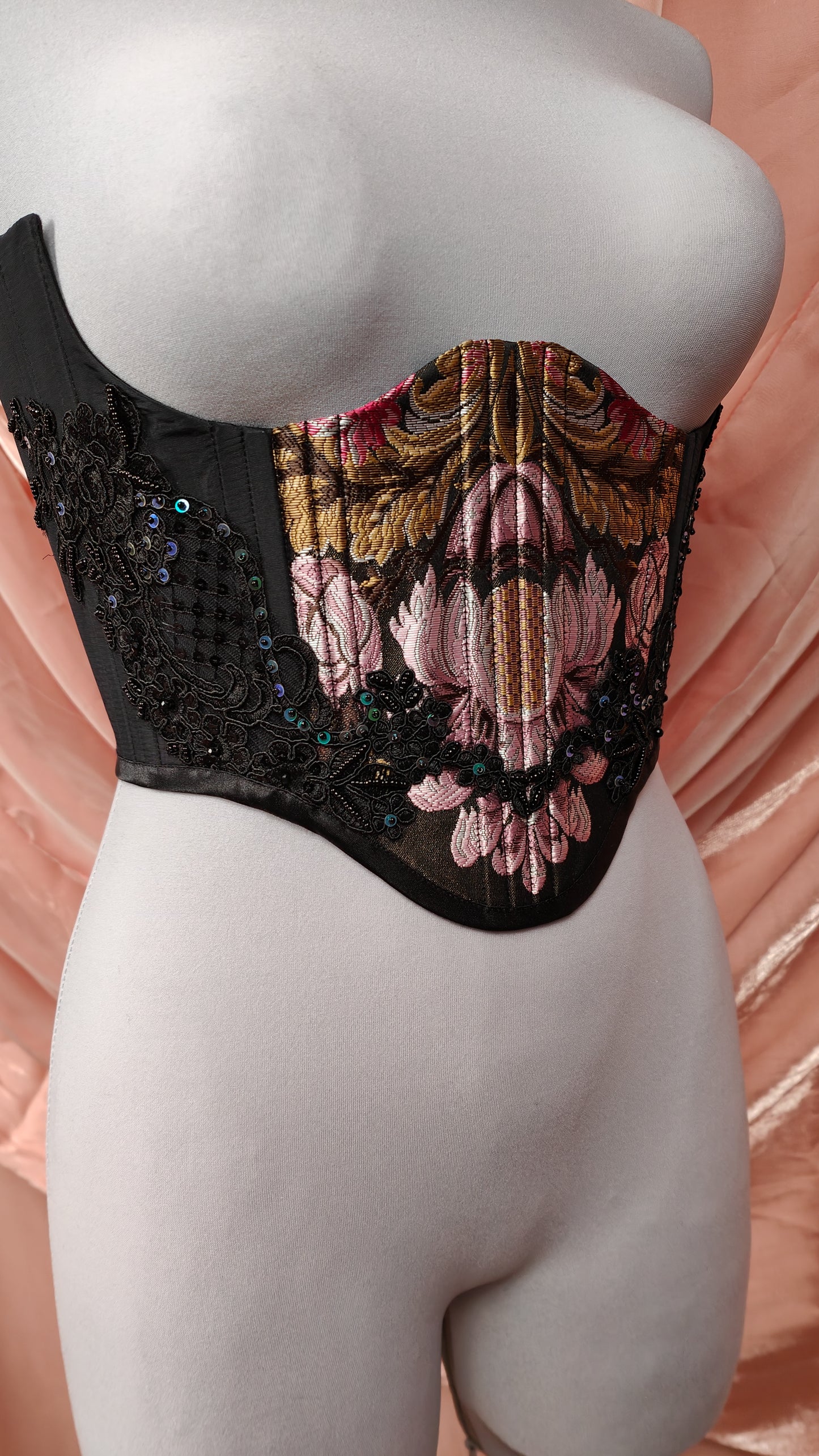 "The Garden" Unterbrust-Corsage (S/S 2025) Unikat Gr. 34