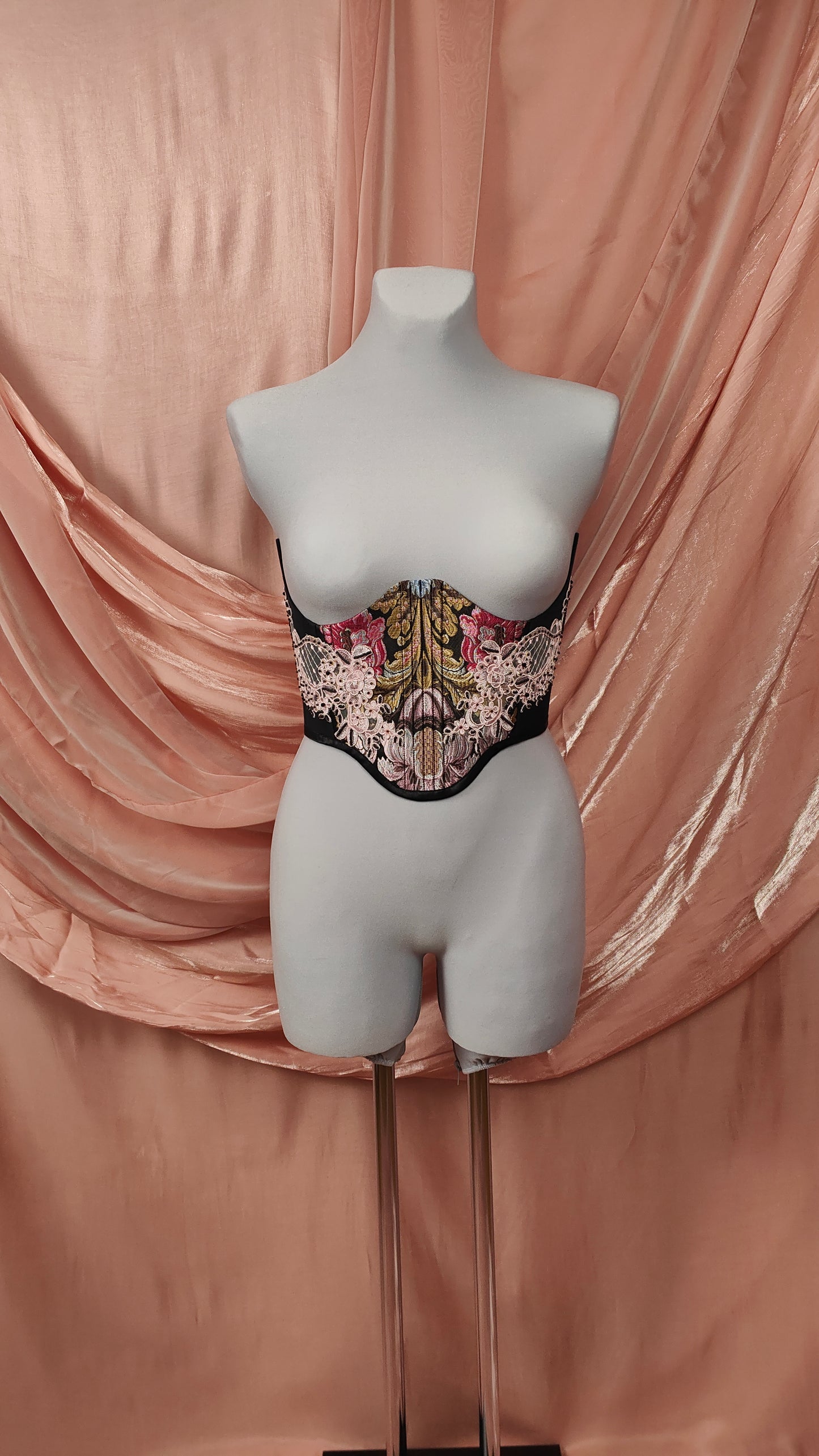 "The Garden" Unterbrust-Corsage (S/S 2025) Unikat Gr.38