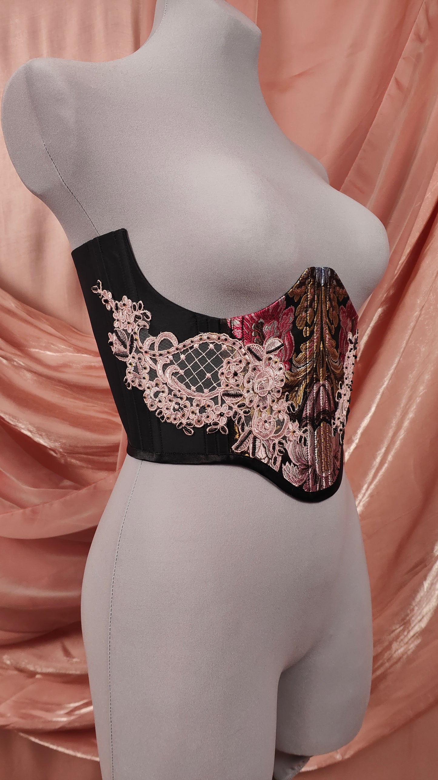 "The Garden" Unterbrust-Corsage (S/S 2025) Unikat Gr.38