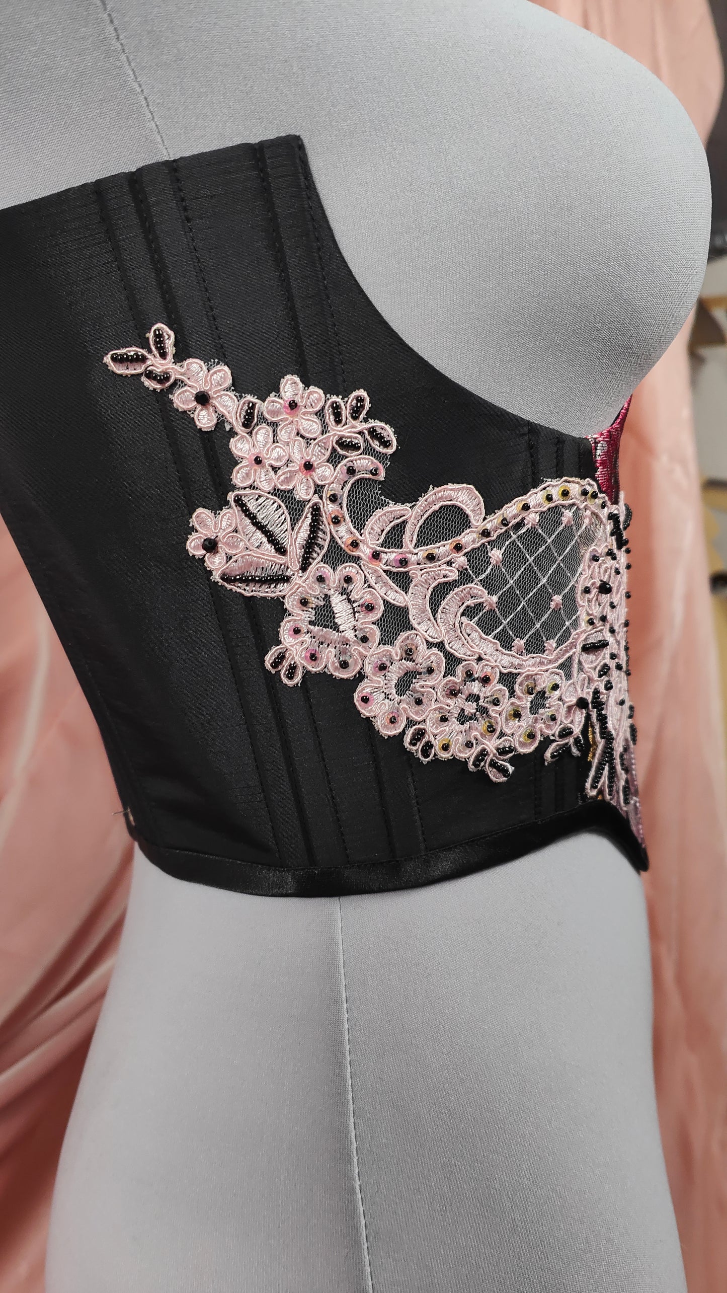 "The Garden" Unterbrust-Corsage (S/S 2025) Unikat Gr.38