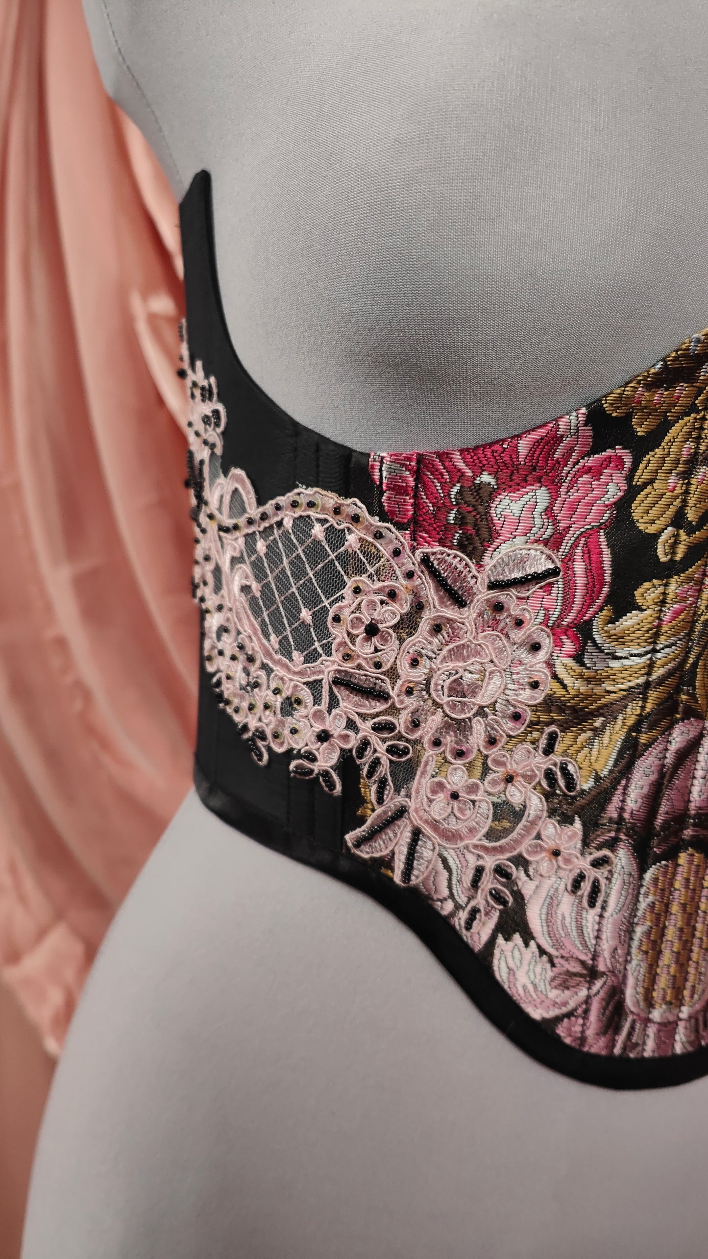 "The Garden" Unterbrust-Corsage (S/S 2025) Unikat Gr.38