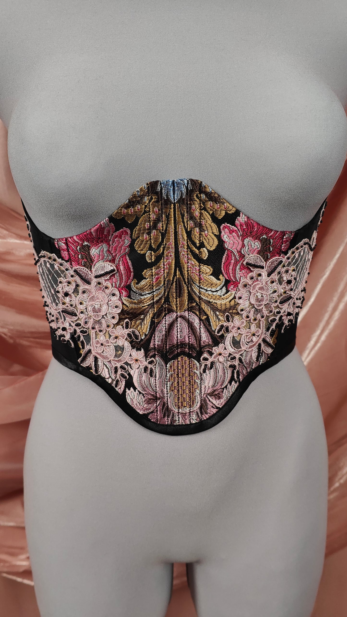 "The Garden" Unterbrust-Corsage (S/S 2025) Unikat Gr.38