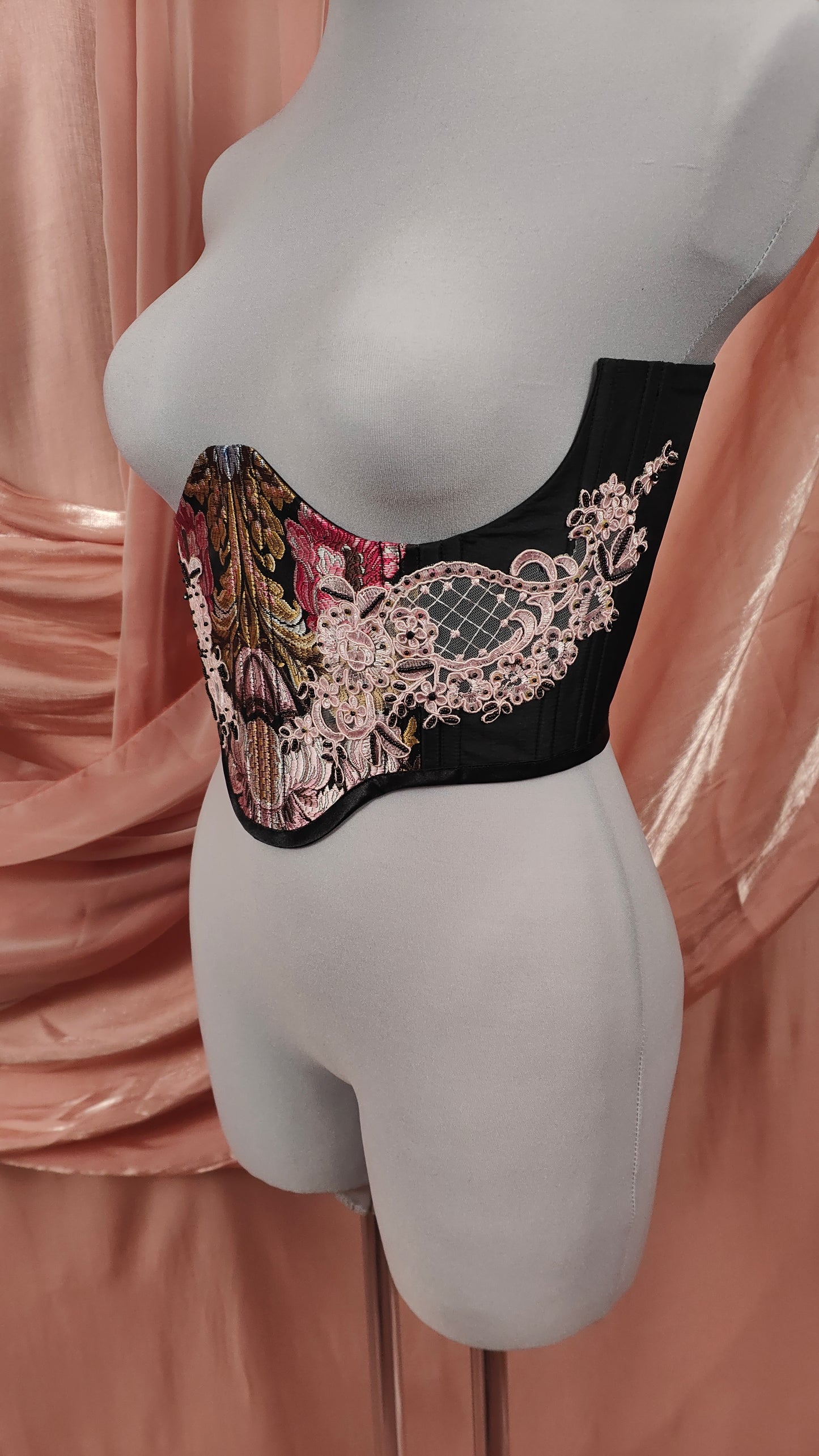 "The Garden" Unterbrust-Corsage (S/S 2025) Unikat Gr.38