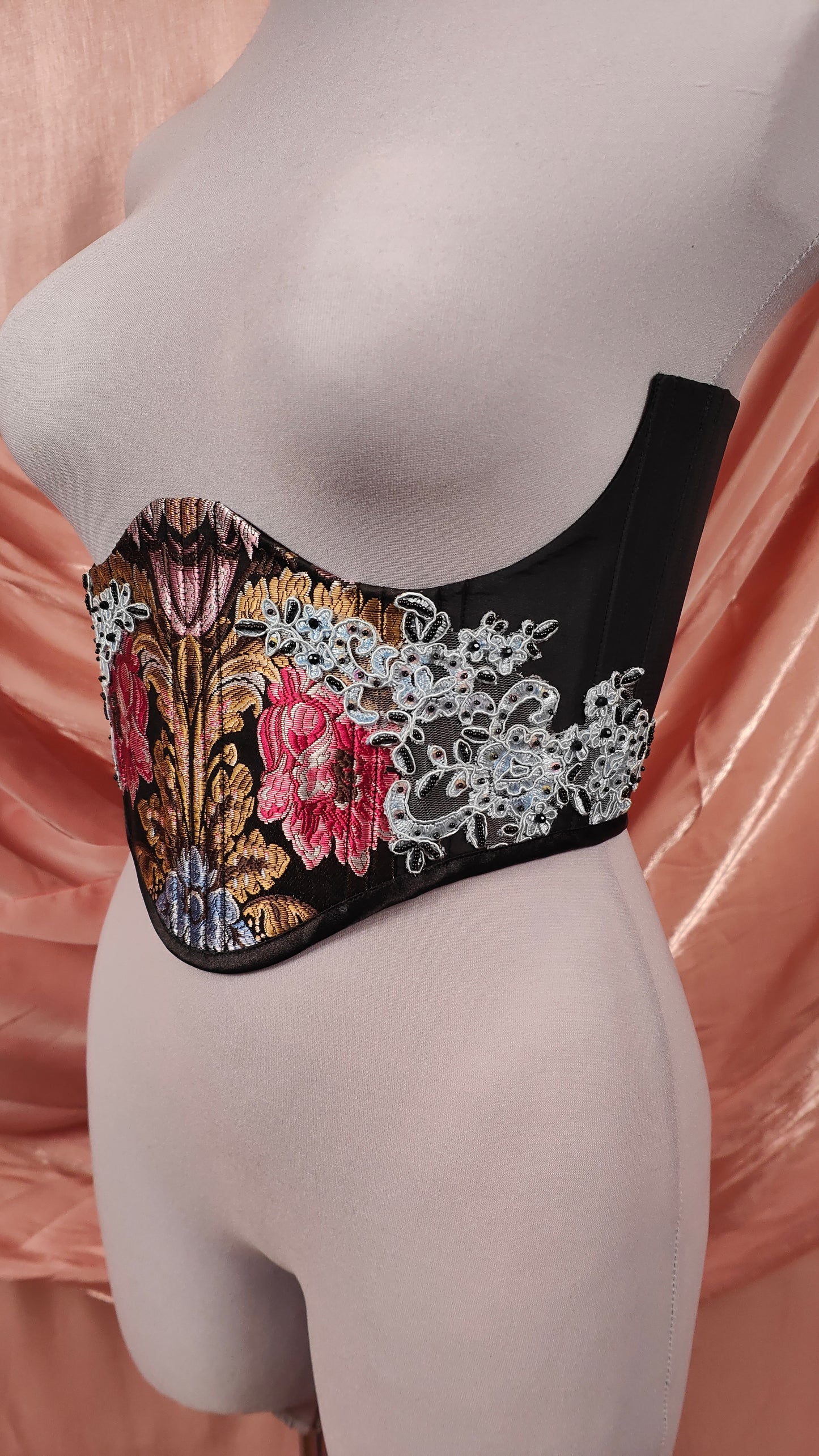 "The Garden" Unterbrust-Corsage (S/S 2025) Unikat Gr.40