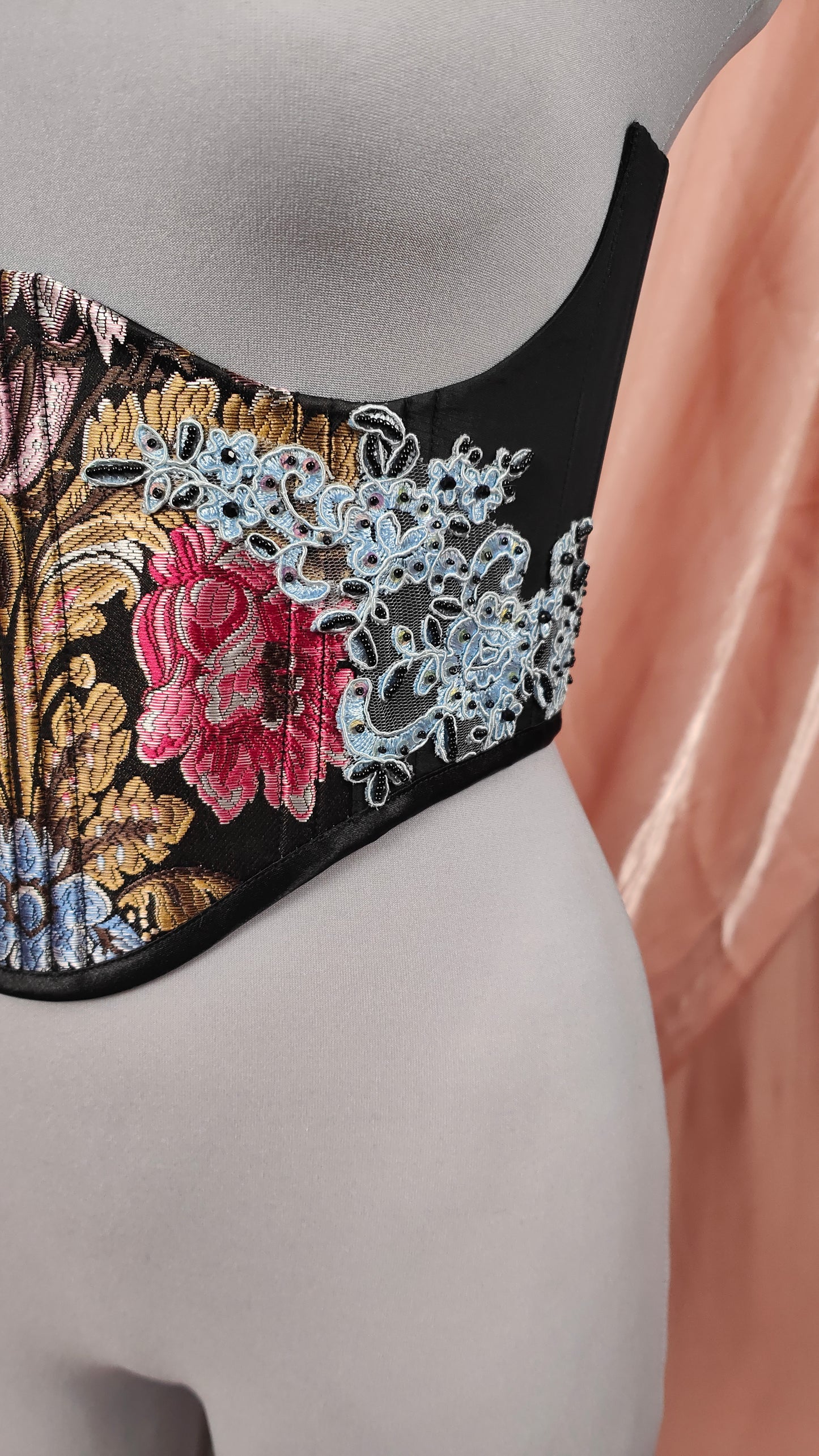 "The Garden" Unterbrust-Corsage (S/S 2025) Unikat Gr.40