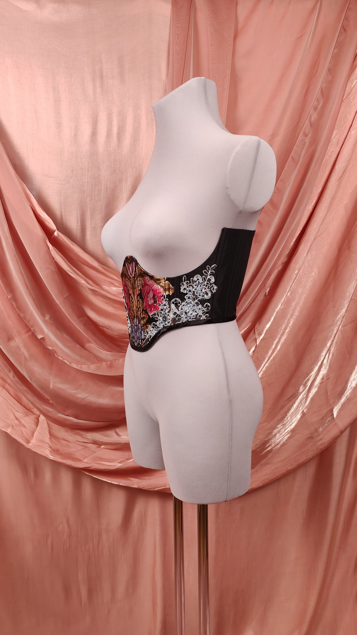 "The Garden" Unterbrust-Corsage (S/S 2025) Unikat Gr.46
