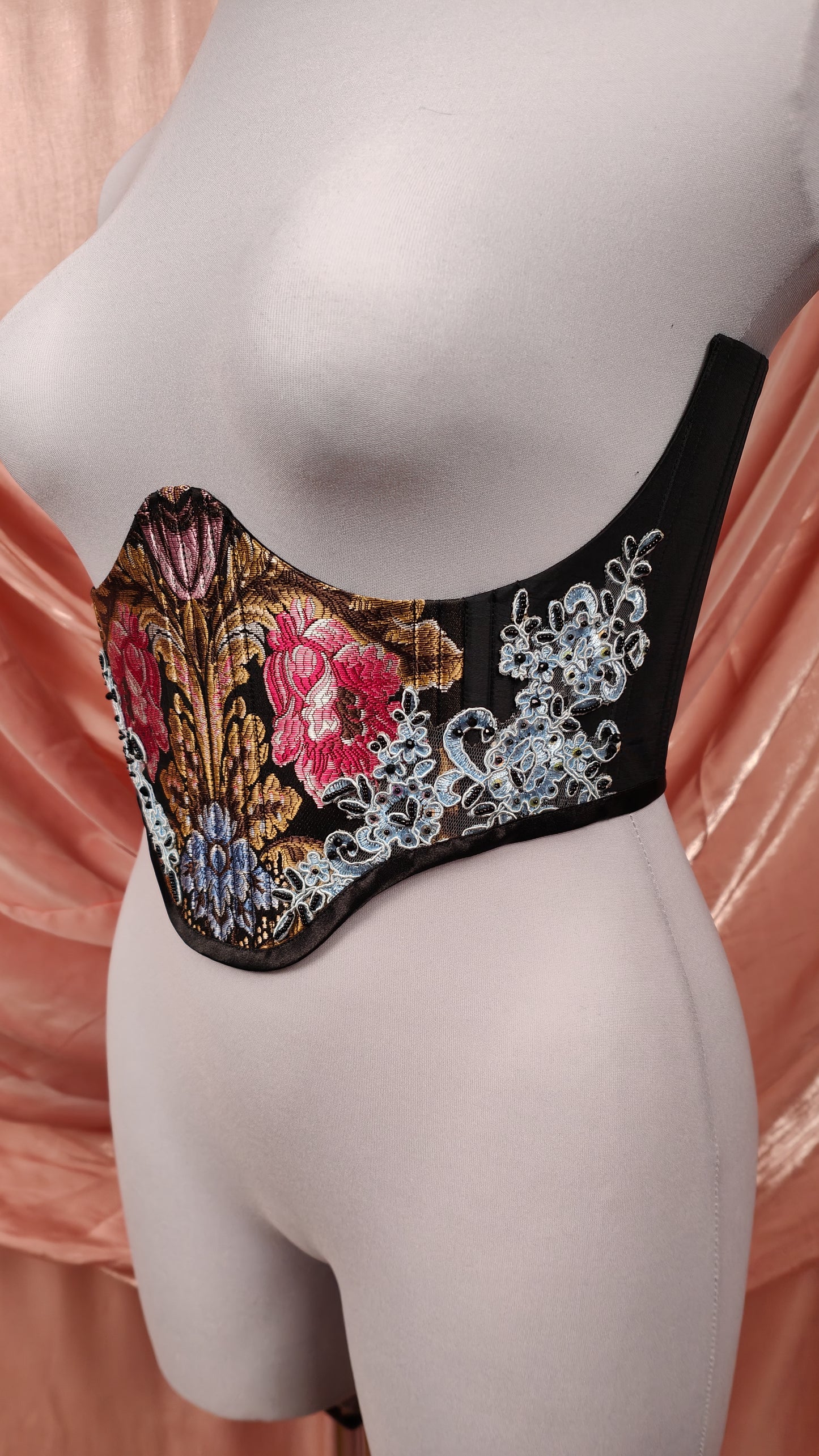 "The Garden" Unterbrust-Corsage (S/S 2025) Unikat Gr.46