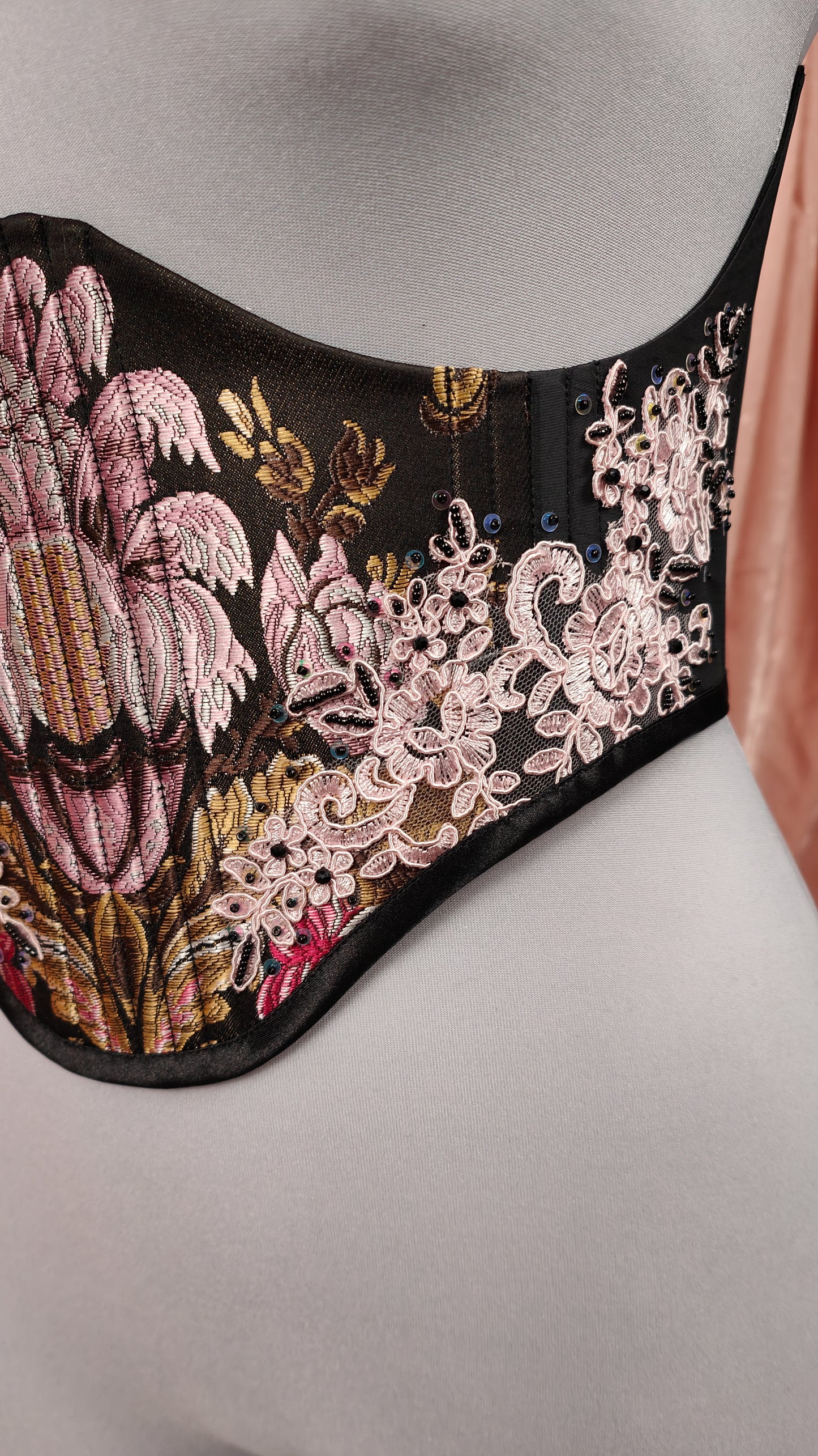 "The Garden" Unterbrust-Corsage (S/S 2025) Unikat Gr.50