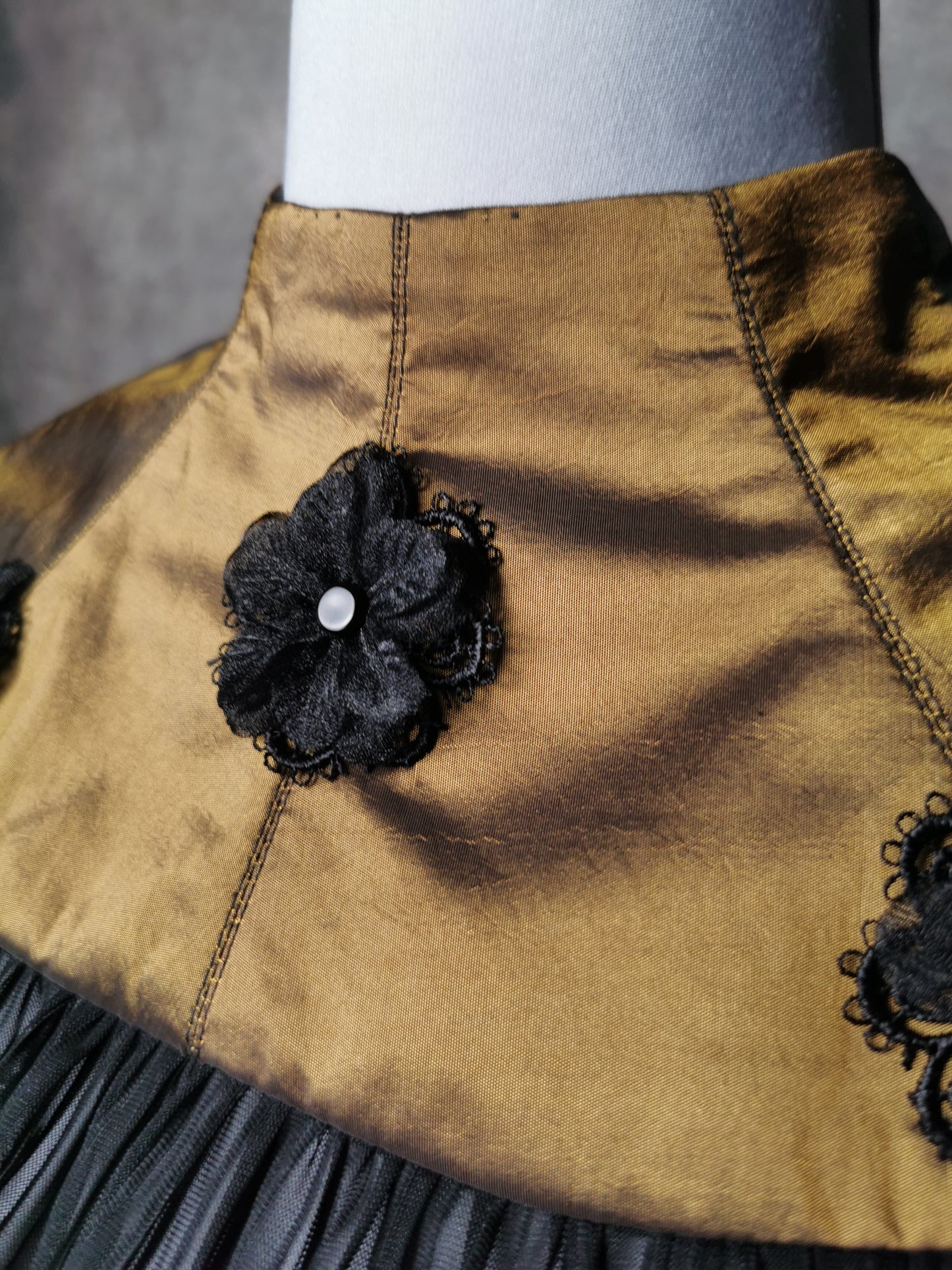 "Black Rose" Kragen (S/S 2023) Unikat Einheitsgröße