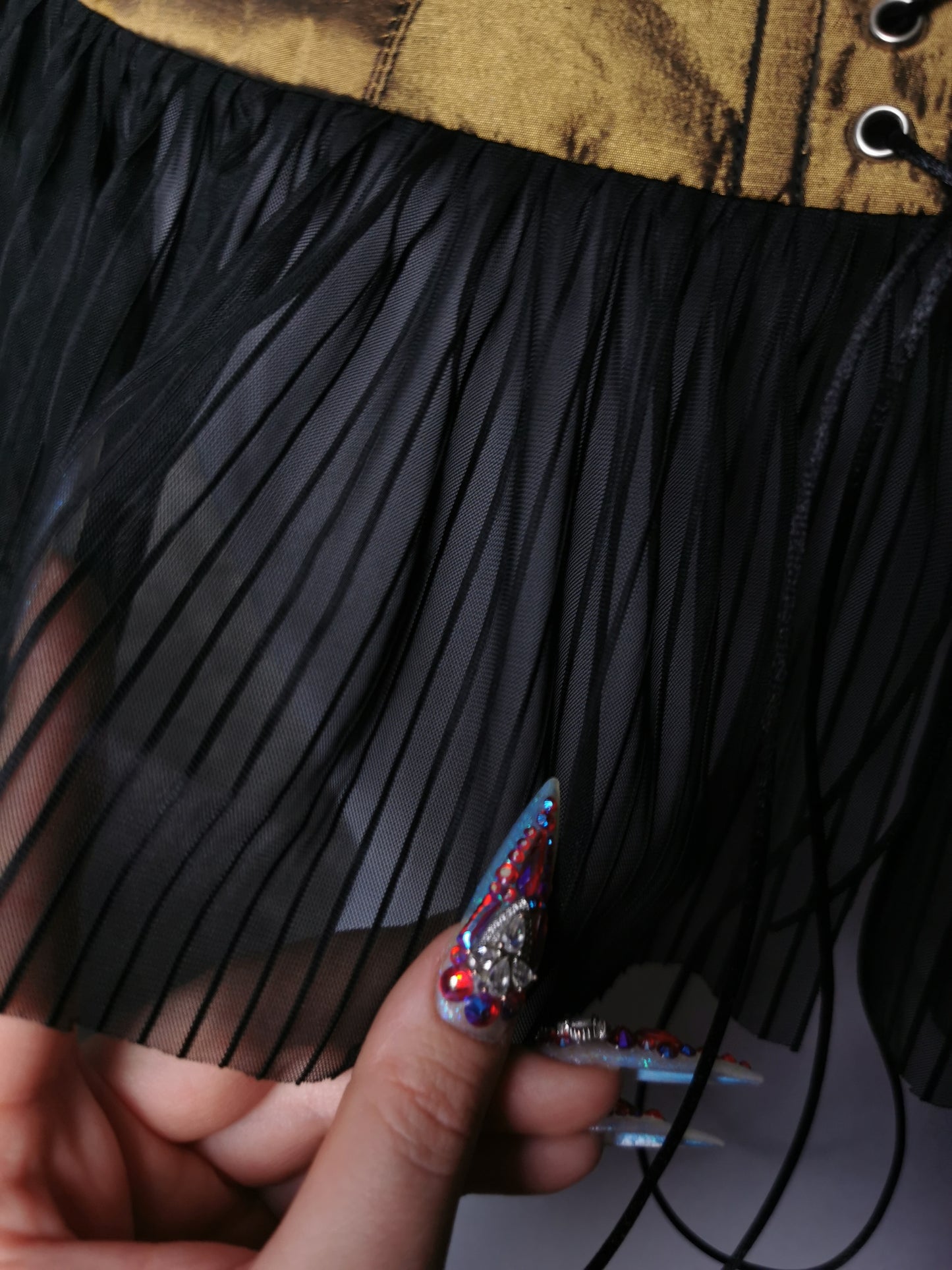"Black Rose" Kragen (S/S 2023) Unikat Einheitsgröße