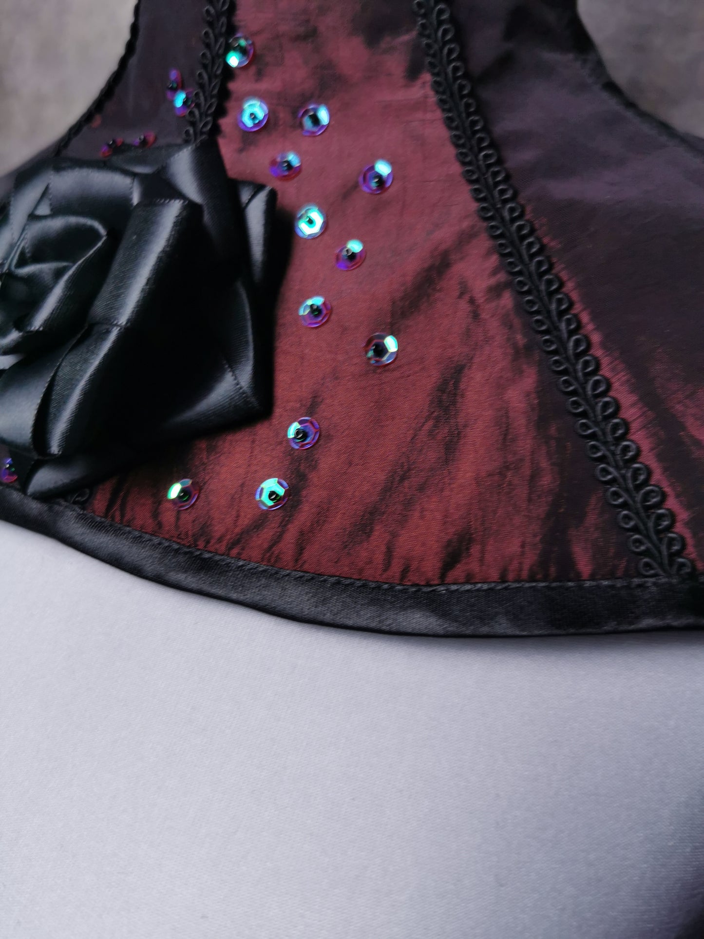 "Black Rose" Kragen (S/S 2023) Unikat Einheitsgröße