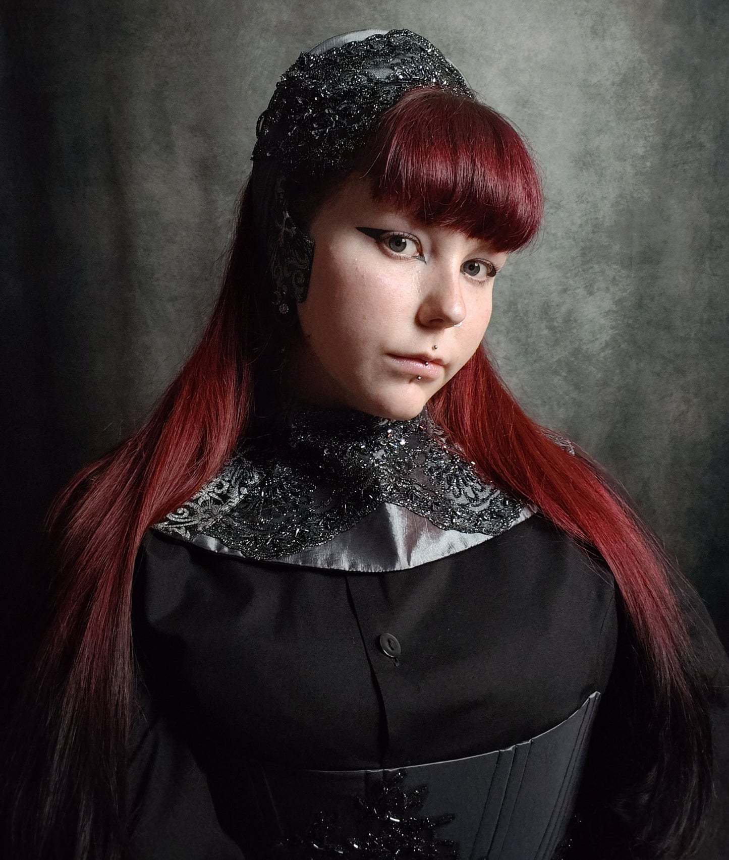 "Silbernacht" Headpiece (S/S 2023) Unikat Einheitsgröße